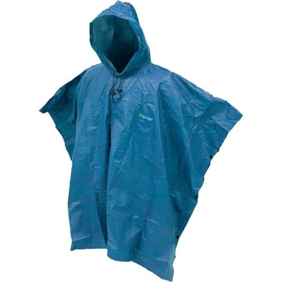 FROGG TOGGS Waterproof Raincoat Breathable Rain Poncho Coat Adult Women's BLUE - Picture 1 of 8